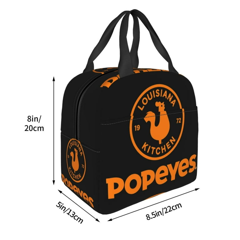 No.37 アメリカ マルシェ袋 PopeyesLousiana Kitchen Popeyes Louisiana Kitchen Lunch Box Insulated Lunch Bag For