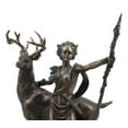 thumbnail image 5 of Ebros Greek Roman Goddess Of The Hunt Moon And Nature Diana With Stag Statue Artemis The Huntress Sculpture 11.5" H, 5 of 5