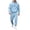 Sky Blue, variant on FUZHIQ Men's 2 Piece Sweatsuits Set, Blessed Cross Graphic Hoodie & Jogger Pants, Casual Athletic Tracksuit with Kangaroo Pocket Drawstring Waist for Christian Faith Outfit