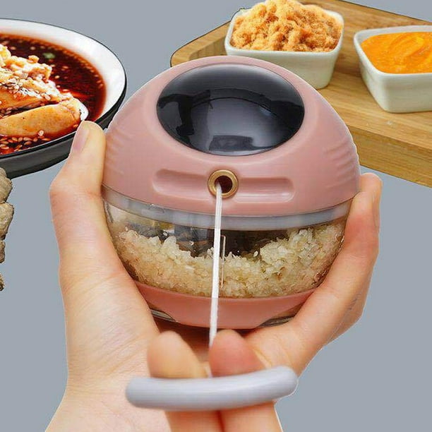 Picadora de alimentos y procesador de alimentos manual rebanadora y cortadora de verduras de mano mini procesadora de alimentos para picadora de ajo limpieza facil sin BPA ANGGREK Otros Walmart en