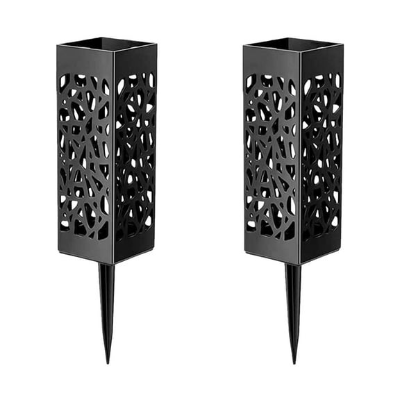 Flower Pots 2 Pack Cemetery Vases for Memorial Decorations with Stakes - Floral Containers for Outdoor Remembrance and Garden Displays