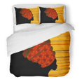thumbnail image 1 of ABPHQTO Juego de ropa de cama de 3 piezas con retrato de mujer hermosa en turbante tradicional Kente Head Dashiki Black Afro Women Silhouette funda nórdica con 2 fundas, 1 of 1