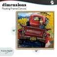 thumbnail image 4 of Stupell Industries Eclectic Wander Truck Through Wheat Grass Gold Floating Frame Canvas Art, 18 x 18, by CR Townsend, 4 of 8