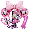 thumbnail image 3 of 1 juego de globos de aluminio de Minnie Mouse rosa de Disney, decoración para fiesta de cumpleaños de niña, suministros para baby shower, juguetes para niños, globos, 3 of 5