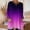 Purple, variant on Womens Long Sleeve Tunic Tops Gradient Color Casual Loose Fit Sweatshirts Crew Neck Pullover Blouse Sweatshirts with Pockets Blue