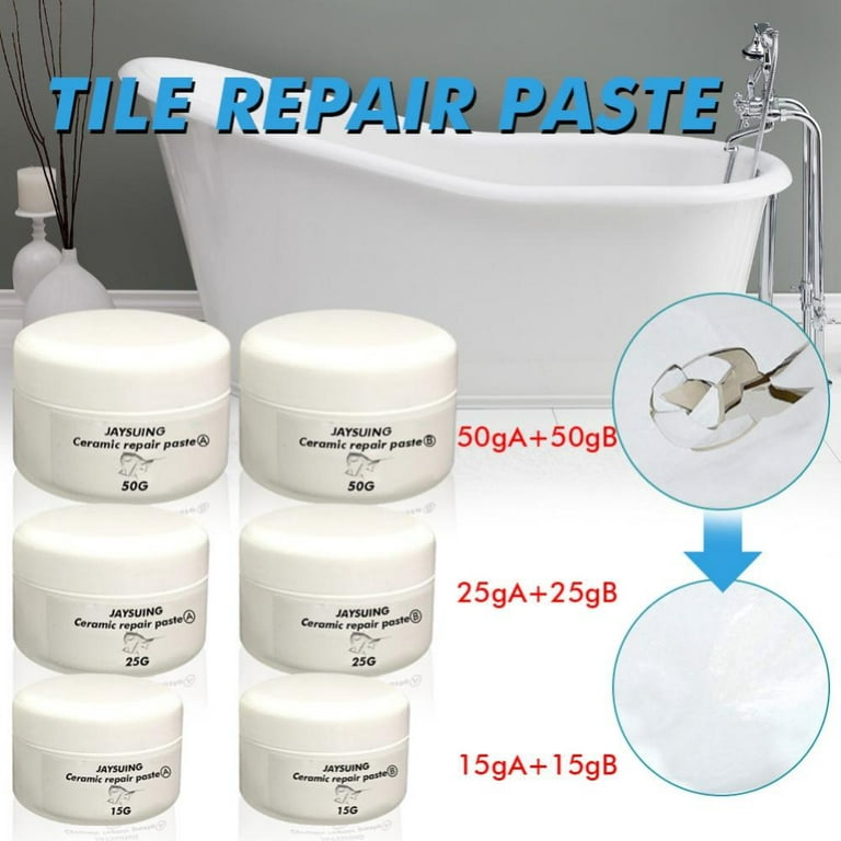 Ceramic Repair Paste A+B Tub Tile Shower Repair Kit Multipurpose