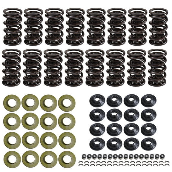 MITZONE 660"Dual Valve Spring Kit Steel  Kit with Retainers SK001 SK001S for 4.8 5.3 6.0 6.2 LS1 LS2 LS3 LS4 LS6 L76 L92 L99 LQ4 LQ9 L33 LSA 6.2