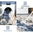 thumbnail image 2 of JoanKaren Abstract Area Rugs,2'x8' Washable Kitchen Runner Abstract Marble Pattern Rug Runners for Hallways Non Slip for Bedroom Entryway,Blue, 2 of 6