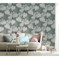 thumbnail image 2 of Marburg Nona Grey Tropical Leaves Wallpaper, 20.9-in by 33-ft, 57.48 sq. ft., 2 of 2