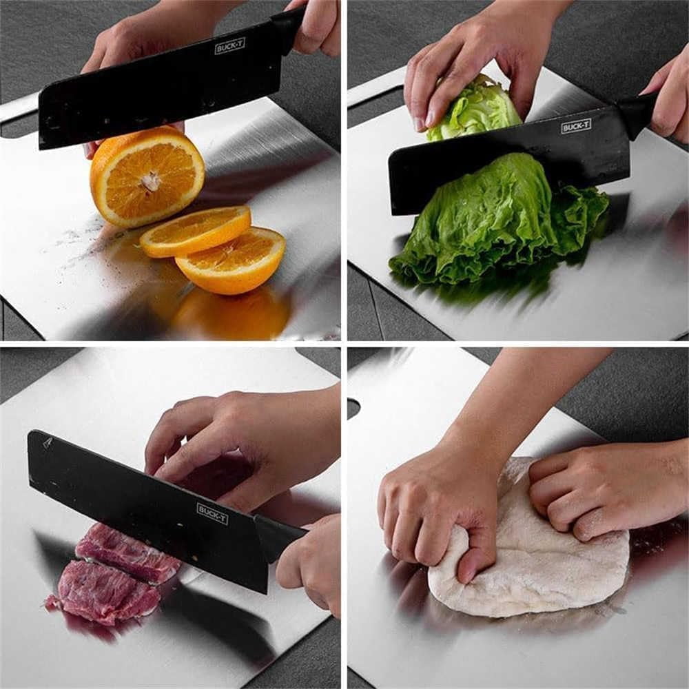 Tavano Cutting Boards, Tavano Cutting Board, Double-Sided Set of 3 Available Tavano Titanium Cutting Boards for Kitchen Non-porous and Easy to Clean (Set of 3)
