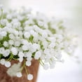 thumbnail image 3 of Muchenggift Floral 15" Artificial Plastic White Baby's Breath Wedding Bouquet (10 Pieces 30 Count), 3 of 5