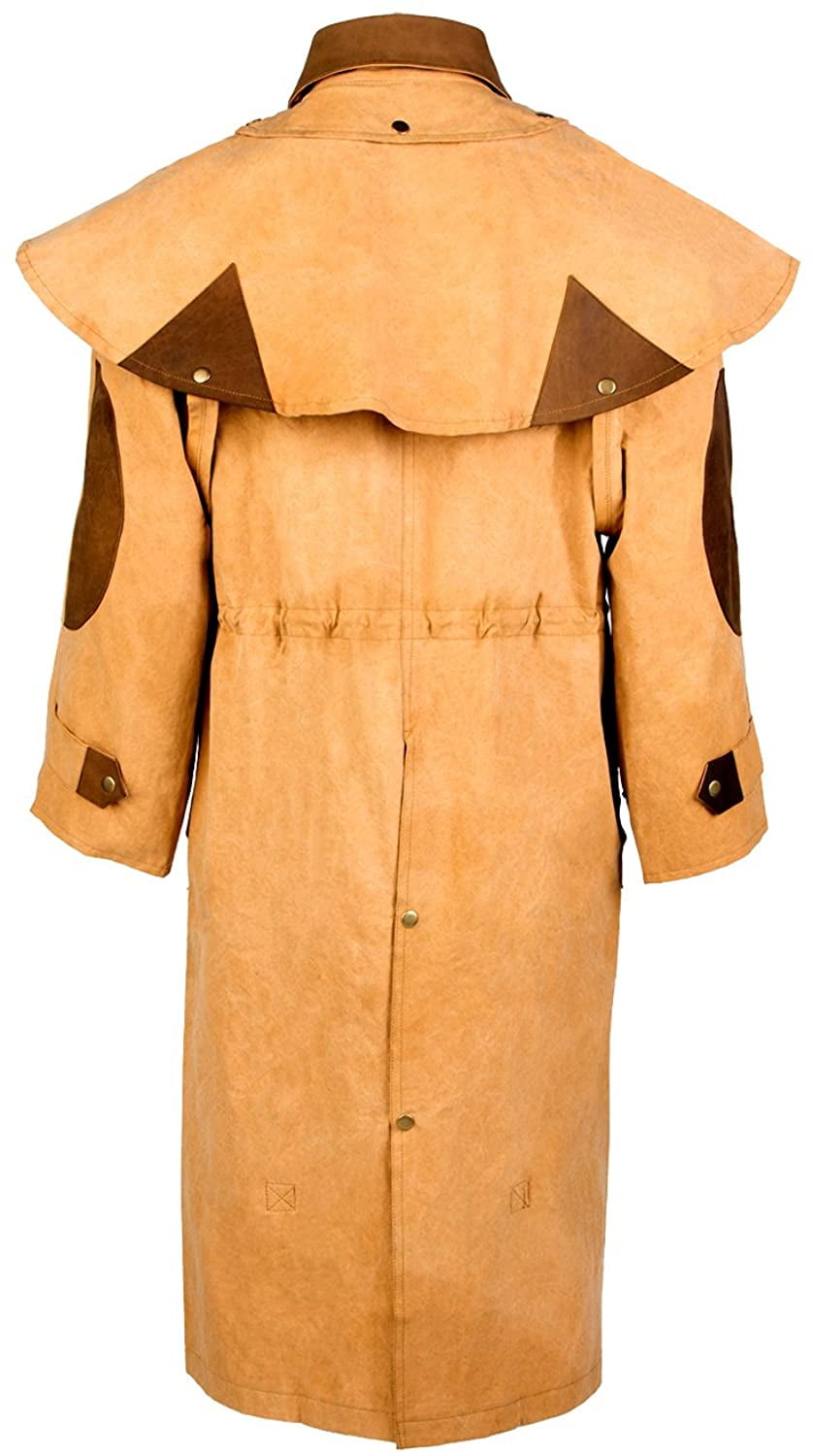 XS Mens Oilskin Western Australian Waterproof Duster Coat Jacket
