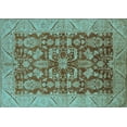 thumbnail image 1 of Ahgly Company Indoor Rectangle Oriental Light Blue Industrial Area Rugs, 7' x 9', 1 of 4