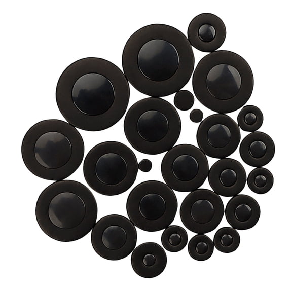 WORGEOUS  25 Pcs Repair Accessories Replacement Kits Piano Keyboard Black