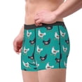thumbnail image 3 of Wukai Funny Chicken Print Men’s Underwear Breathable Boxer Briefs,&nbsp;Moisture Wicking & Breathable-, 3 of 7
