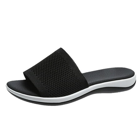 

QISIWOLE Sandals Women Lightweight Flyweaving Mesh Slippers Casual Breathable Women s Shoes Deals