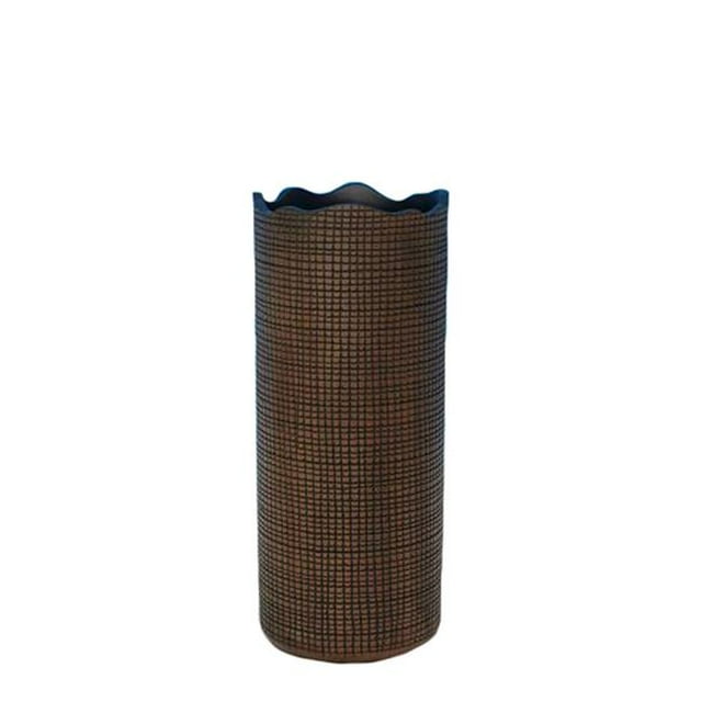 Vase Décoratif en Résine Élégant&44; Brun
