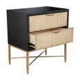 thumbnail image 7 of Origins by Alpine Larsen 2 Drawer Nightstand in Black, 7 of 7