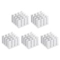 thumbnail image 5 of Uxcell Aluminum Heatsink Electronic Radiators for MOS IC Chip Silver Tone  0.55 x 0.55 x 0.39 inch 5Pack, 5 of 5