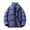 Purple, variant on qucoqpe Men's 2025 Winter Causal Fashion‌ Solid Color Stand Collar Long Sleeve Puffer Jacket Full Zip Up Parkas Jackets with Pockets