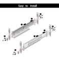 Rail Mount Snapper Rack 1U Server Rack Rails, Universal Mount Rails Fit for Dell Compaq Hp IBM ...