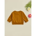 thumbnail image 4 of TSEXIEFOOFU Newborn Baby Boys Pullovers Long Sleeve Round Neck Letter Print Loose Sweatshirts, 4 of 8