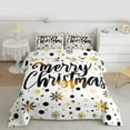 thumbnail image 2 of Manfei Merry Christmas 3 Pieces Queen Comforter Set for Teensfemale Men,Gradient Xmas Snowflake Ultra Soft Bedding Sets,Polka Dots Bedding Comforter Set,Breathable Home Decor,Reversible, 2 of 8