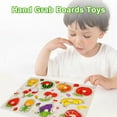 MTFun Wooden Peg Puzzles for Toddlers, Learning Shapes Preschool Games
