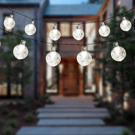 

Mishuowoti Outdoor Solar Bubble Ball Lamp Garden Courtyard Christmas Decoration Light 30LED