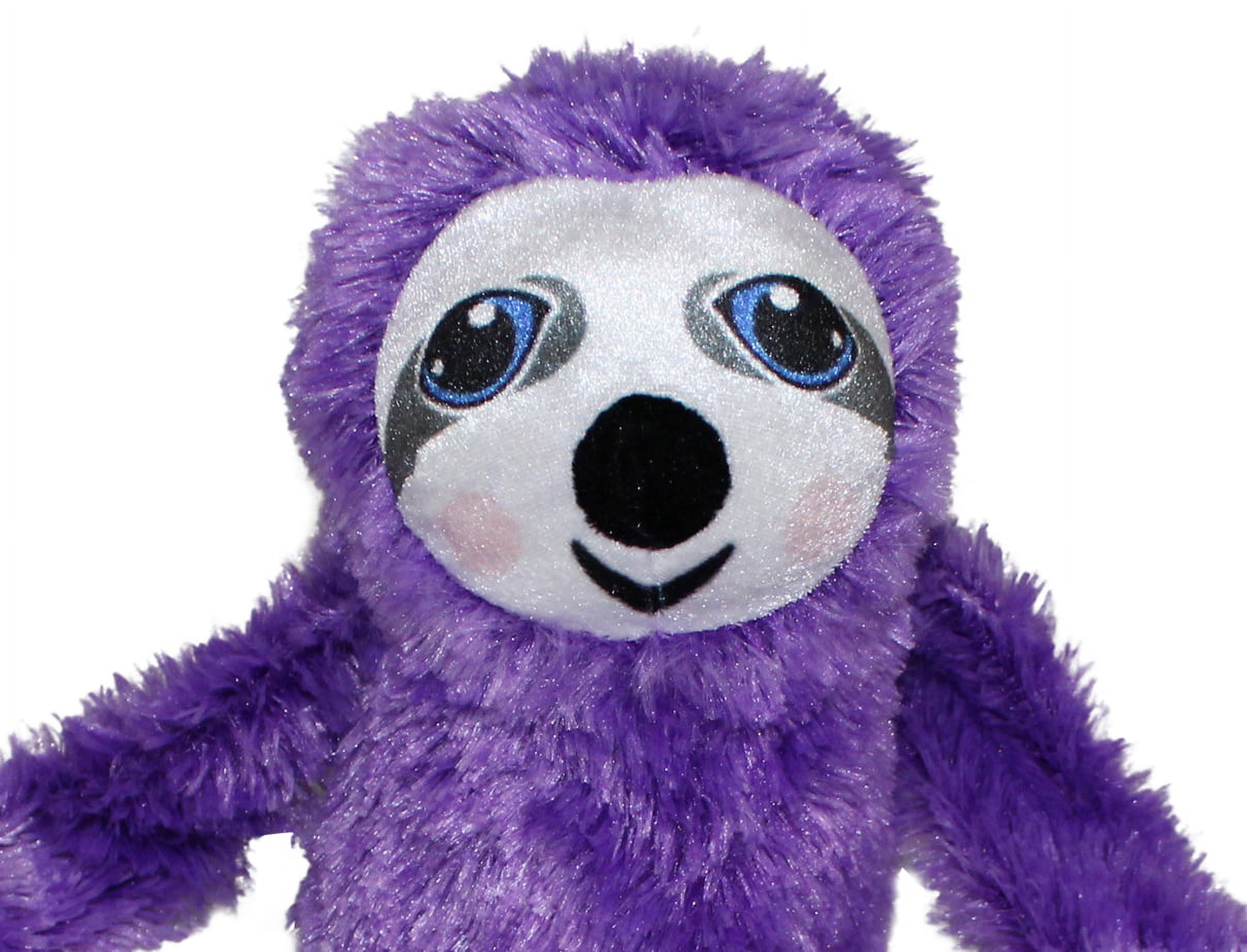 #Plushpals 27" Sloth Stuffed Animal Plush Toy Soft & Fluffy - Purple