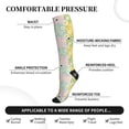 thumbnail image 3 of Lsque Daisies Flowers Pattern Sport Compression Socks for Men & Women 15-20 mmHg Knee High Nurse Pregnant Running Medical and Travel Athletic, 3 of 6