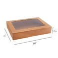 thumbnail image 2 of Cajas para panadería Tcoivs, paquete de 20 unidades con ventana, 41 cm x 28 cm x 6,4 cm, 2 of 6