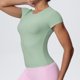 thumbnail image 5 of TaTaai Women's Sports T-Shirt Short Sleeve Crew Neck Fitted Slimming Breathable Naked Feel Yoga Running Gym Pilates Dance Workout Top Gift, 5 of 8