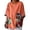 Orange, variant on Short Sleeve Shirts for Women Retro Loose and Versatile Casual Two Piece Printed Top Oversized Tshirts for Women