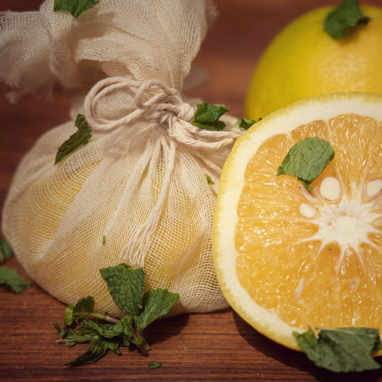Muslin cloths 3-pack - lemon