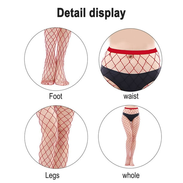 High Waisted Fishnet Tights Stockings Women, High Waist Fishnets Sheer  Pantyhose 