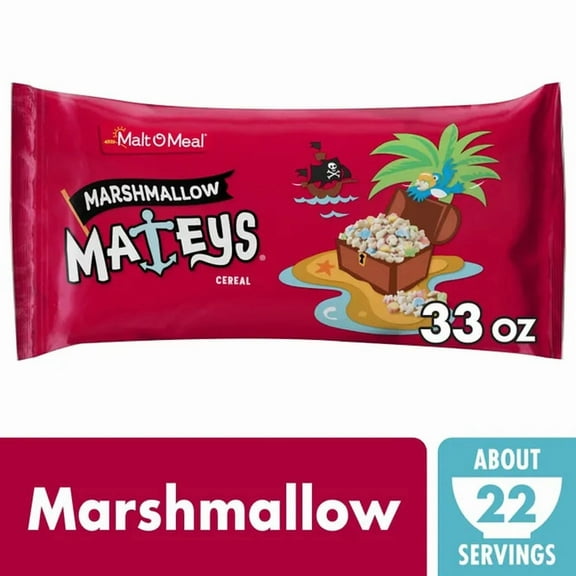 Malt-O-Meal Marshmallow Mateys Family Size Bag Cereal Pack of 2