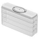 thumbnail image 1 of Organizador para refrigerador | Contenedor apilable para guardar dumplings y huevos | Contenedor para congelador con acceso lateral | Plástico sin BPA, 1 of 2