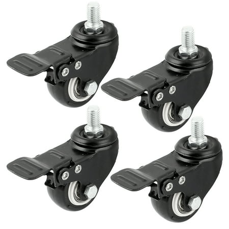 Unique Bargains Luggage Case Carts M8 Threaded 360 Degree Rotary 1.5