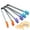 Blue, variant on tooloflife Mini Kitchen Tong Food Tongs with Palm Silicone Clip Serving Tongs 5 Color
