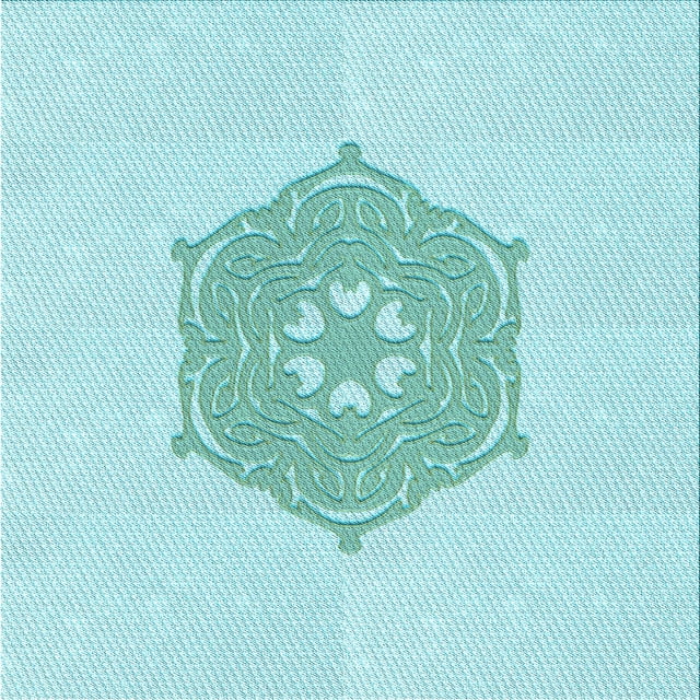 Ahgly Company Tapis d'Intérieur Lavable en Machine Carré Turquoise Moyen Vert, 4 Pieds Carré
