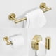 thumbnail image 2 of Toallero de baño/soporte para papel higiénico/gancho, oro cepillado, 3 piezas, accesorios de baño de acero inoxidable, 2 of 5