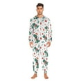 thumbnail image 5 of Adult Christmas Onesie Dinosaur Christmas Zipper One-Piece Pajamas Unisex with Pockets, 5 of 6
