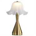 thumbnail image 1 of Lámpara LED Inalámbrica con Forma de Flor, Táctil, Recargable por USB, Decorativa, de Escritorio, Regulable, Luz de Lectura Tricolor A., 1 of 10