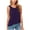 Purple, variant on Women's Cloud Cotton Camisole - Relaxed Fit Crew Neck Tank (Deep V-Back Summer Essential)