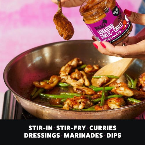 Woolf's Kitchen Tamarind, Garlic + Chilli Spice Paste 190g, British Import (Pack of 2)