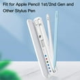 thumbnail image 2 of Boîte de Rangement pour Accessoires de Stylet iPad, Étui Rigide Portable de Transport Protecteur Compatible avec Apple Pencil 1re/2e Génération - Blanc, 2 of 6