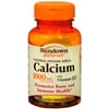 Sundown Calcium 1000 mg + D Tablets Natural Oyster Shell 100 Tablets (Pack of 4)