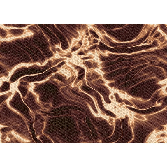 Ahgly Company Indoor Rectangle Patterned Blood Night Red Area Rugs, 5' x 8'