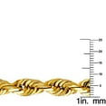 thumbnail image 2 of Dimaya Fine Jewelry 14K Yellow Gold 6-mm Wide Diamond-Cut Solid Rope Chain, 2 of 2